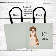 Load image into Gallery viewer, American Foxhound tote bag personalized