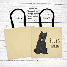 Load image into Gallery viewer, Cairn Terrier tote bag personalized