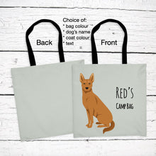 Load image into Gallery viewer, Carolina Dog tote bag personalized