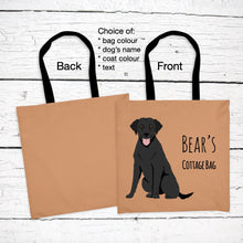 Load image into Gallery viewer, Curly Coated Retriever tote bag personalized