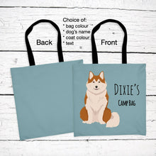 Load image into Gallery viewer, Icelandic Sheepdog tote bag personalized