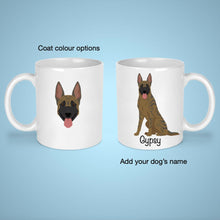 Load image into Gallery viewer, Dutch Shepherd 11 oz mug personalized