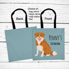 Load image into Gallery viewer, Nova Scotia Duck Tolling Retriever tote bag personalized