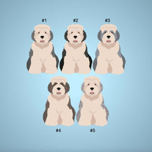 Load image into Gallery viewer, Old English Sheep Dog tote bag personalized