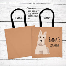 Load image into Gallery viewer, Scottish Terrier tote bag personalized