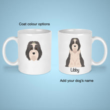 Load image into Gallery viewer, Bearded Collie 11 oz mug personalized