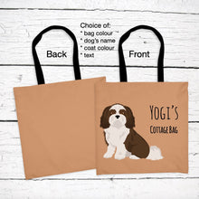 Load image into Gallery viewer, Shih Tzu (puppy clip) tote bag personalized