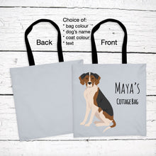 Load image into Gallery viewer, Treeing Walker Coonhound tote bag personalized