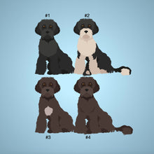 Load image into Gallery viewer, Portuguese Water Dog tote bag personalized