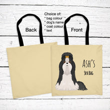 Load image into Gallery viewer, Shih Tzu tote bag personalized