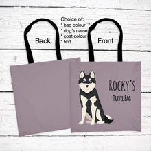 Load image into Gallery viewer, Alaskan Klee Kai tote bag personalized