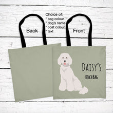 Load image into Gallery viewer, Standard Poodle tote bag personalized
