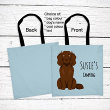 Load image into Gallery viewer, Boykin Spaniel tote bag personalized