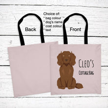 Load image into Gallery viewer, Boykin Spaniel tote bag personalized