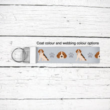 Load image into Gallery viewer, Beagle key wristlet