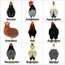 Load image into Gallery viewer, Chicken Breed Christmas Ornament Personalized