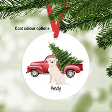 Load image into Gallery viewer, American Bulldog ornament personalized
