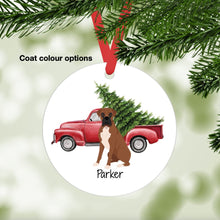 Load image into Gallery viewer, Boxer (natural ears) ornament personalized