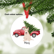 Load image into Gallery viewer, Bull Terrier ornament personalized