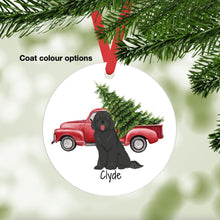 Load image into Gallery viewer, Labradoodle (Labrador Retriever/Poodle mix) ornament personalized