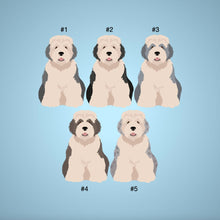 Load image into Gallery viewer, Old English Sheepdog ornament personalized