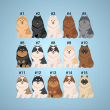 Load image into Gallery viewer, Pomeranian ornament personalized