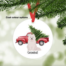 Load image into Gallery viewer, Samoyed ornament personalized
