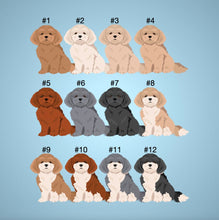 Load image into Gallery viewer, Bichpoo (Bichon Frise/poodle mix) ornament personalized