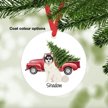 Load image into Gallery viewer, Canadian Inuit Dog ornament personalized