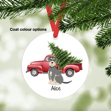 Load image into Gallery viewer, Giant Schnauzer (natural ears, natural tail) ornament personalized