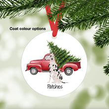 Load image into Gallery viewer, Great Dane (cropped ears) ornament personalized