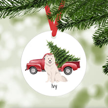 Load image into Gallery viewer, Japanese Spitz ornament personalized