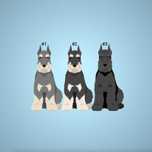 Load image into Gallery viewer, Standard Schnauzer (cropped ears) ornament personalized