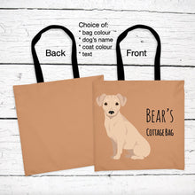 Load image into Gallery viewer, Chiweenie (Chihuahua/Dachshund mix) tote bag personalized