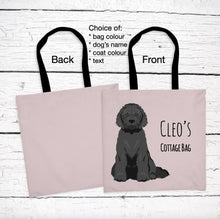 Load image into Gallery viewer, Goldendoodle (Golden Retriever/Poodle mix) tote bag personalized