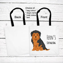 Load image into Gallery viewer, Morkie (Maltese/Yorkie mix) tote bag personalized