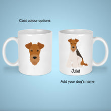 Load image into Gallery viewer, Wire Fox Terrier 11 oz mug personalized
