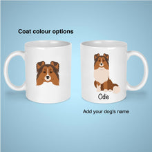 Load image into Gallery viewer, Shetland Sheepdog 11 oz mug personalized