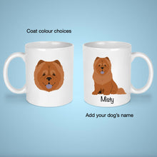 Load image into Gallery viewer, Chow Chow 11 oz mug personalized