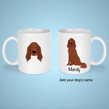Load image into Gallery viewer, Irish Setter 11 oz mug personalized