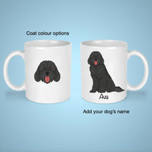 Load image into Gallery viewer, Labradoodle (Labrador Retriever/Poodle mix) 11 oz mug personalized