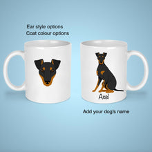 Load image into Gallery viewer, Manchester Terrier 11 oz mug personalized
