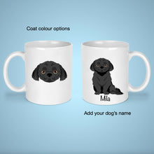 Load image into Gallery viewer, Peekapoo (Pekingese/Poodle mix) 11 oz mug personalized