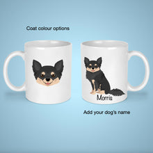 Load image into Gallery viewer, Pomchi (Pomeranian/Chihuahua mix) 11 oz mug personalized
