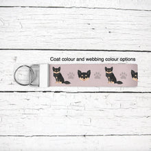 Load image into Gallery viewer, Pomchi (Pomeranian/Chihuahua mix) key wristlet