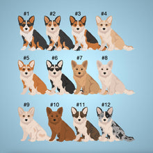 Load image into Gallery viewer, Corgipoo (Corgi/Poodle mix) keychain personalized
