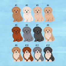 Load image into Gallery viewer, Bichpoo puppy (Bichon Frise/poodle mix) ornament personalized