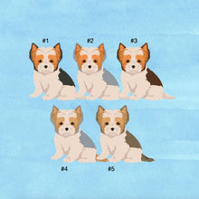 Load image into Gallery viewer, Biewer Terrier puppy ornament personalized