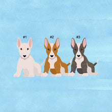 Load image into Gallery viewer, Bull Terrier puppy ornament personalized