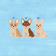 Load image into Gallery viewer, Chihuahua (longhaired) puppy ornament personalized